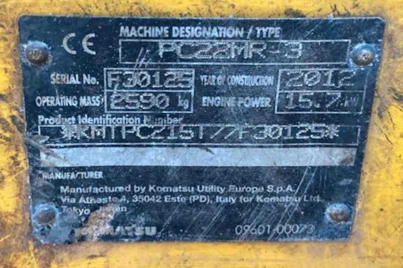 OmecoHub - Immagine KOMATSU PC22MR-3